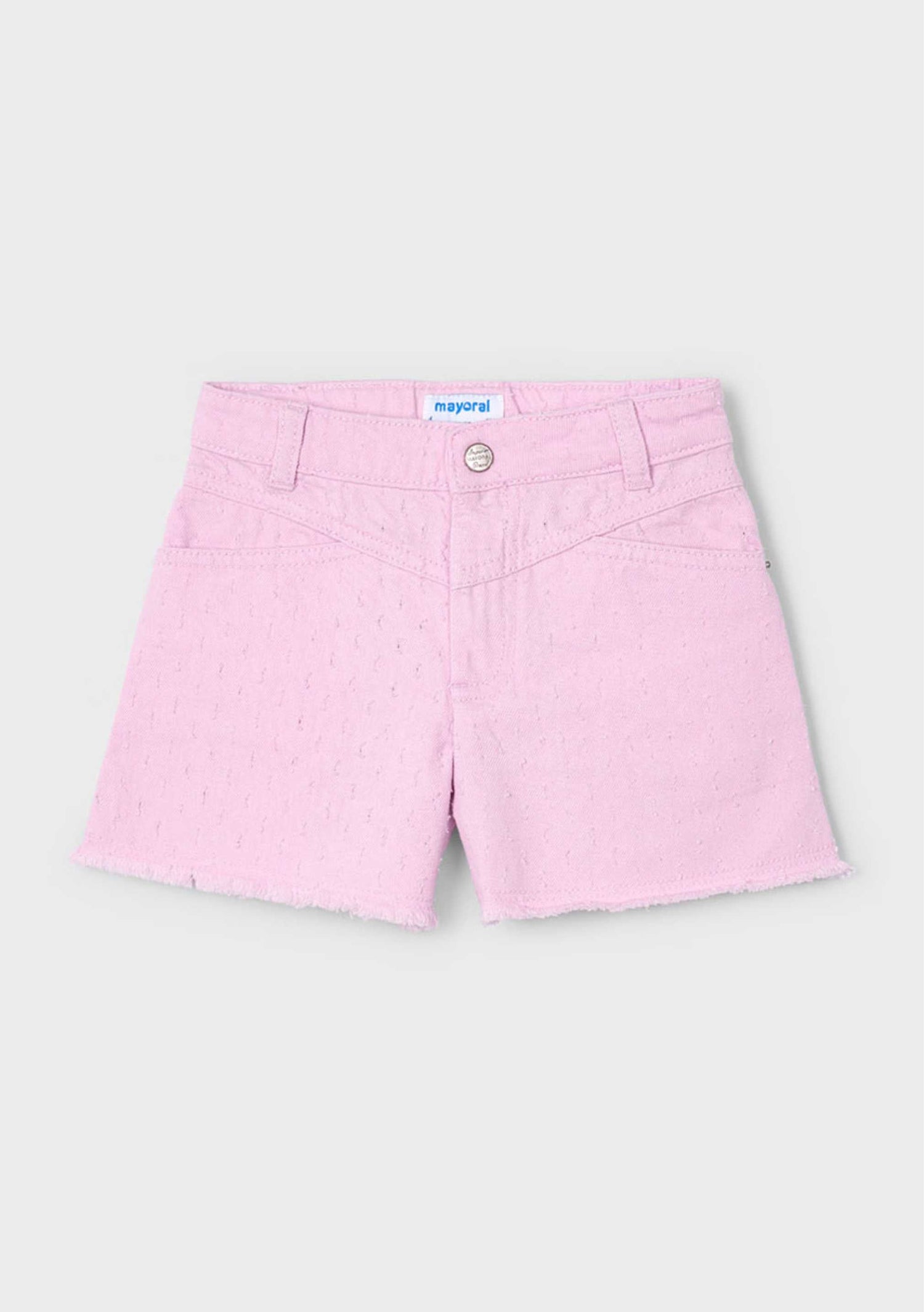 Short Desflecado Malva