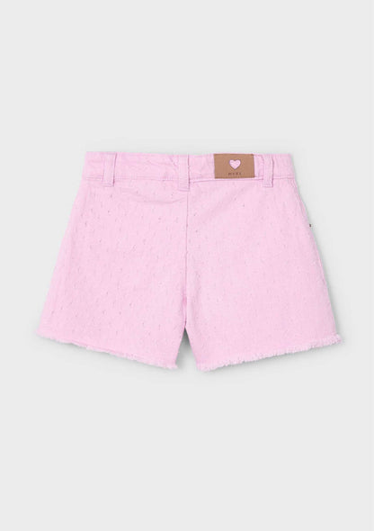 Short Desflecado Malva