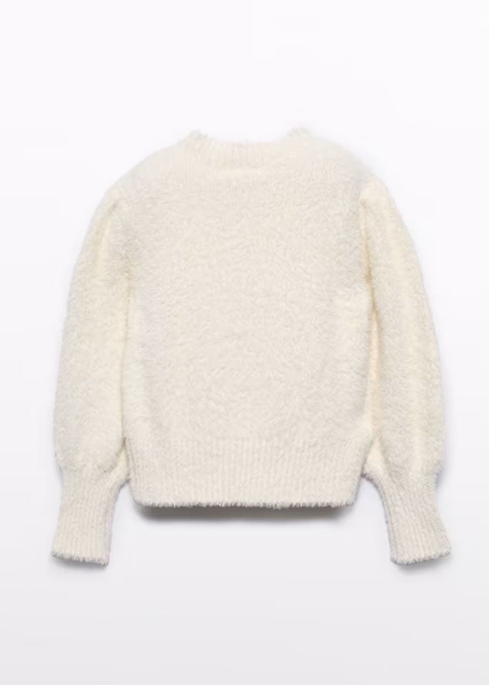 Sweater Tricot Pelo Crema