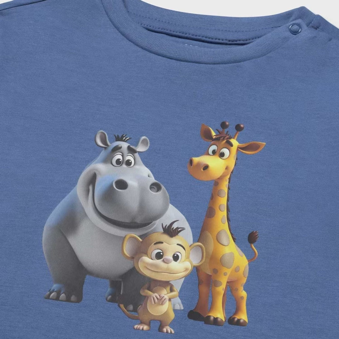 Camiseta Safari Friends Cobalto