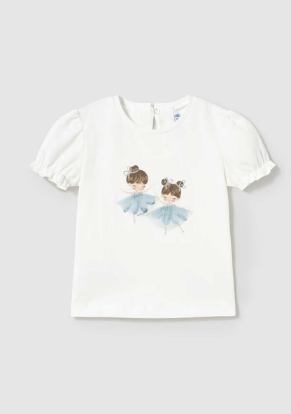 Camiseta Ballet Celeste Bebé