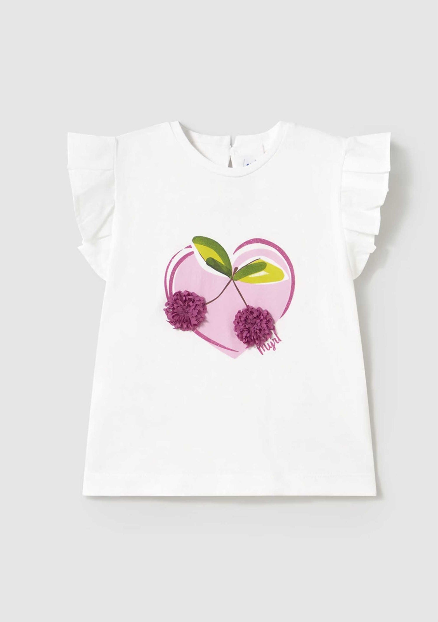 Camiseta Blanca Cherry Bebé