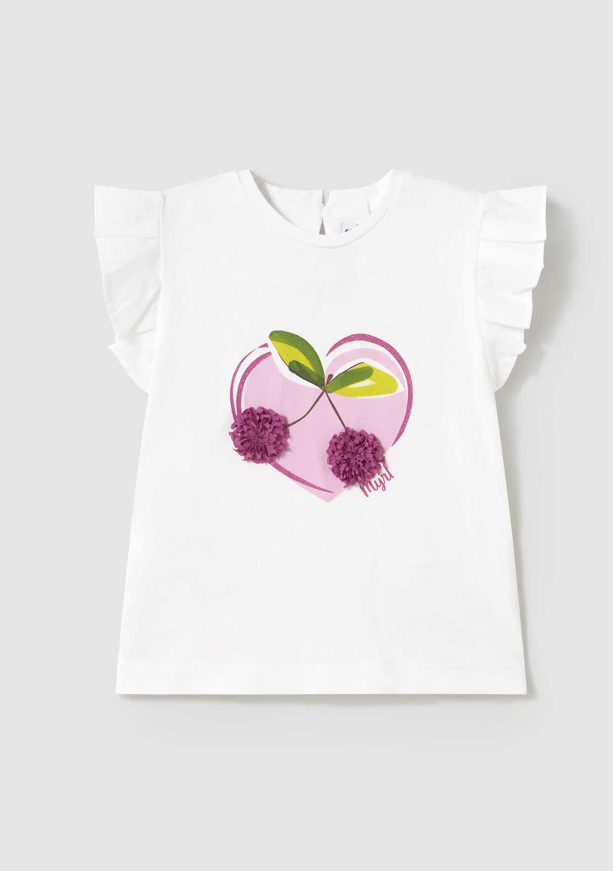 Camiseta Blanca Cherry Bebé