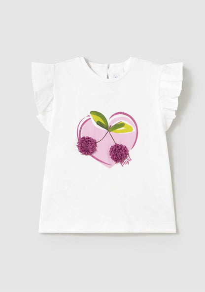 Camiseta Blanca Cherry Bebé