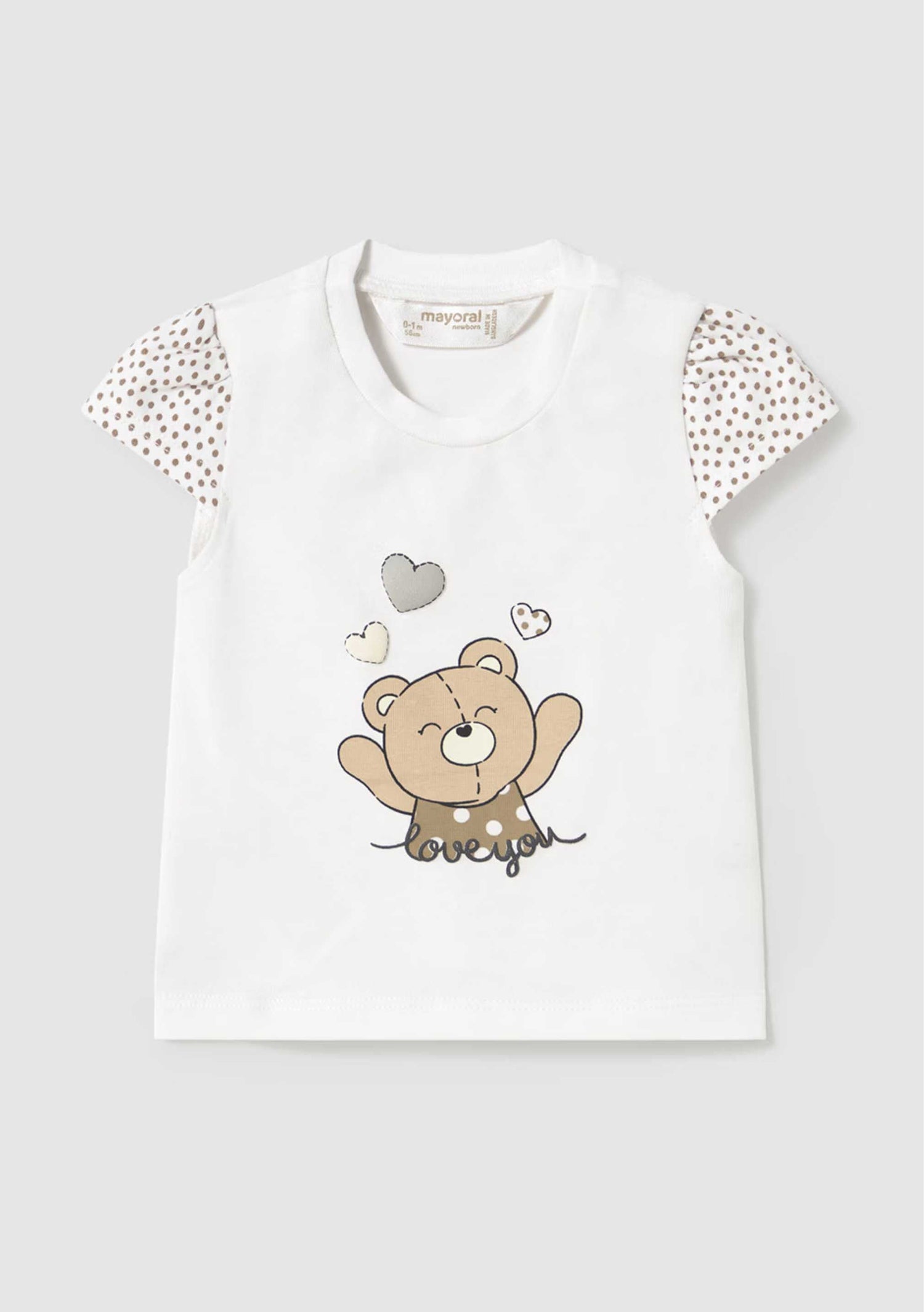 Camiseta Cute Bear Moka Newborn
