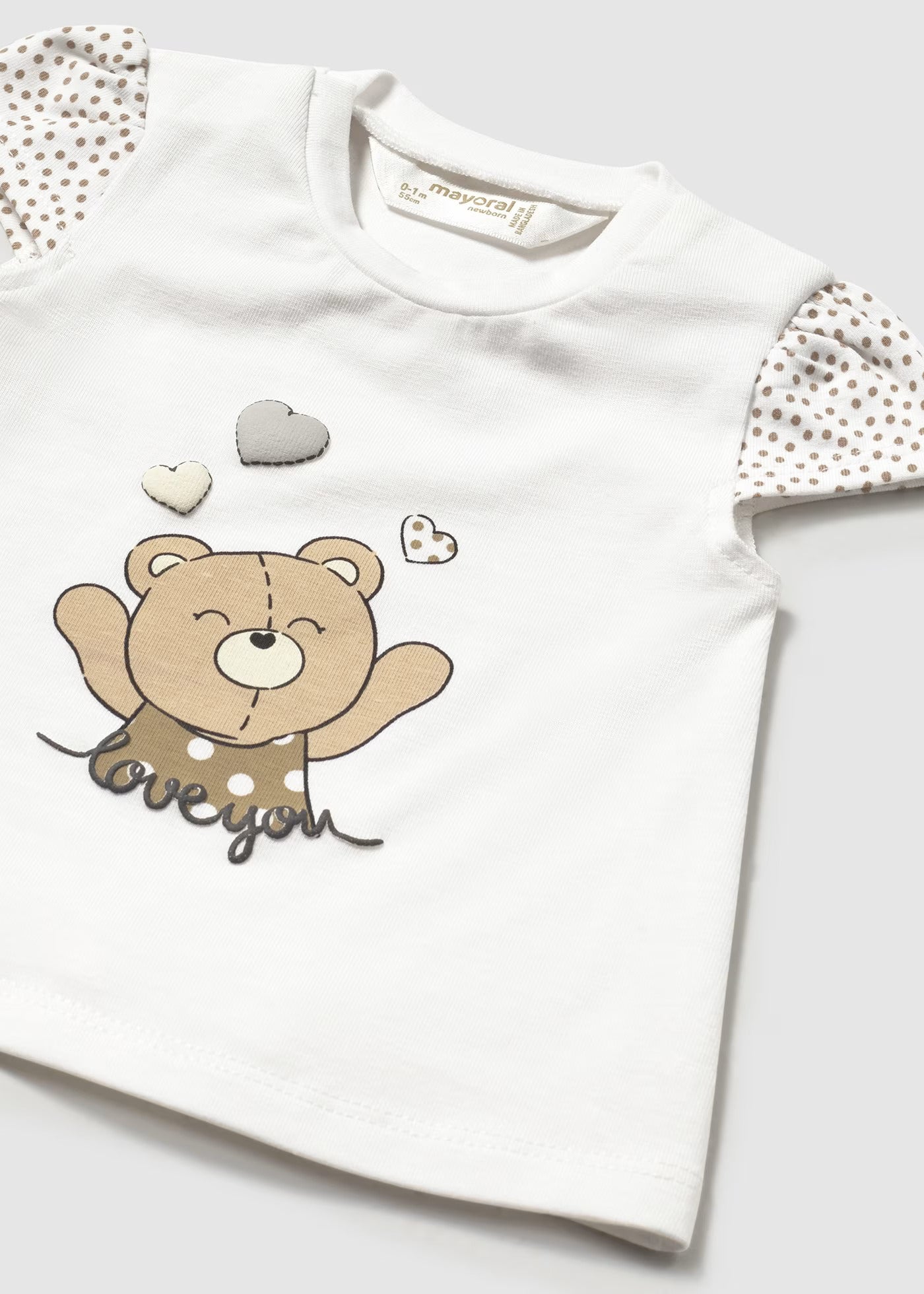 Camiseta Cute Bear Moka Newborn