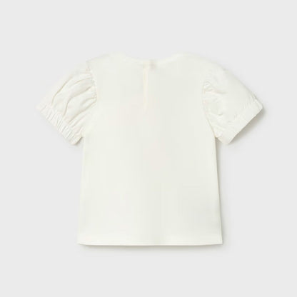 Camiseta Aplique Tul Blossom