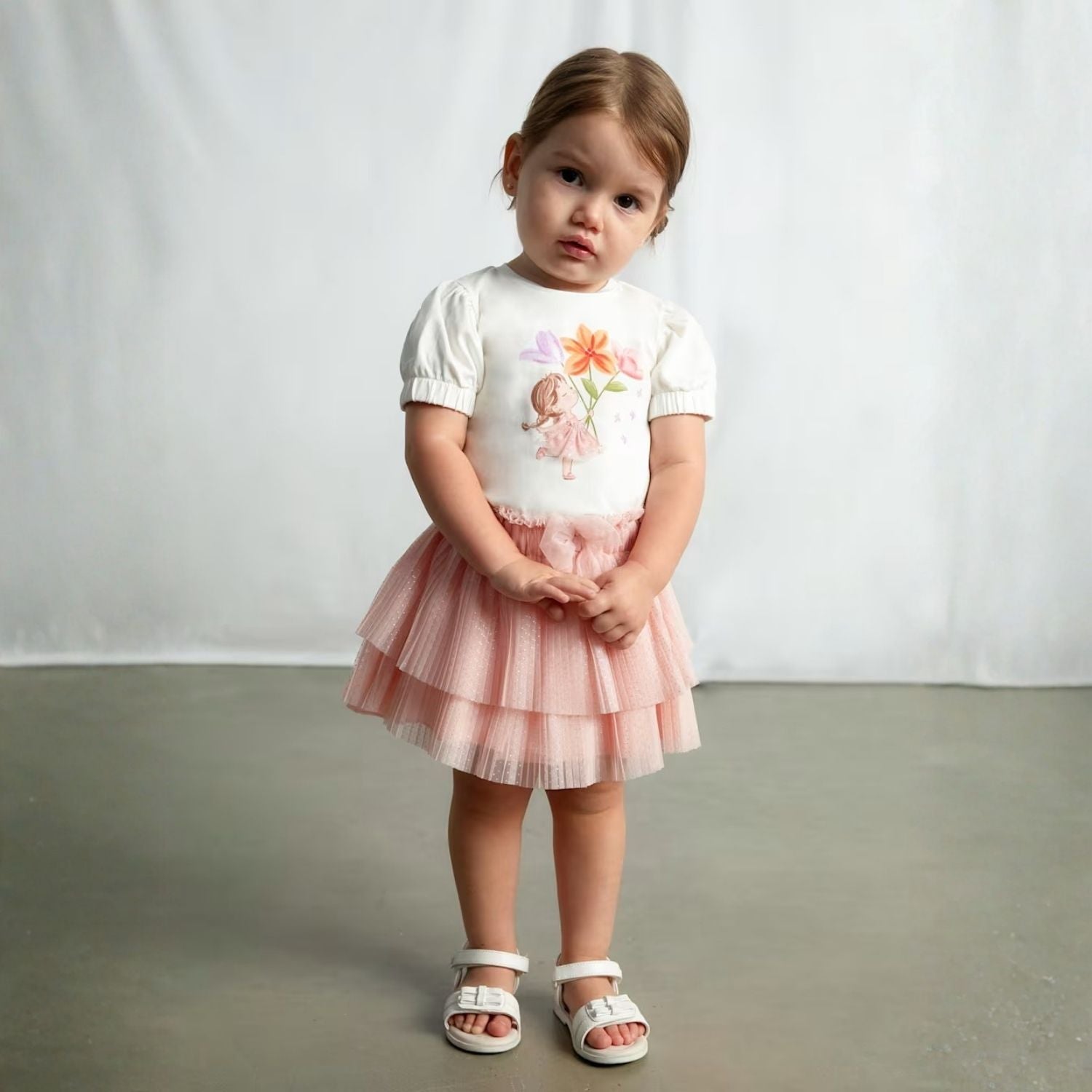 Camiseta Aplique Tul Blossom