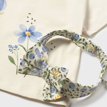 Camiseta Bloom Marfil Cielo