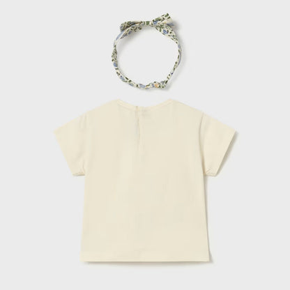 Camiseta Bloom Marfil Cielo