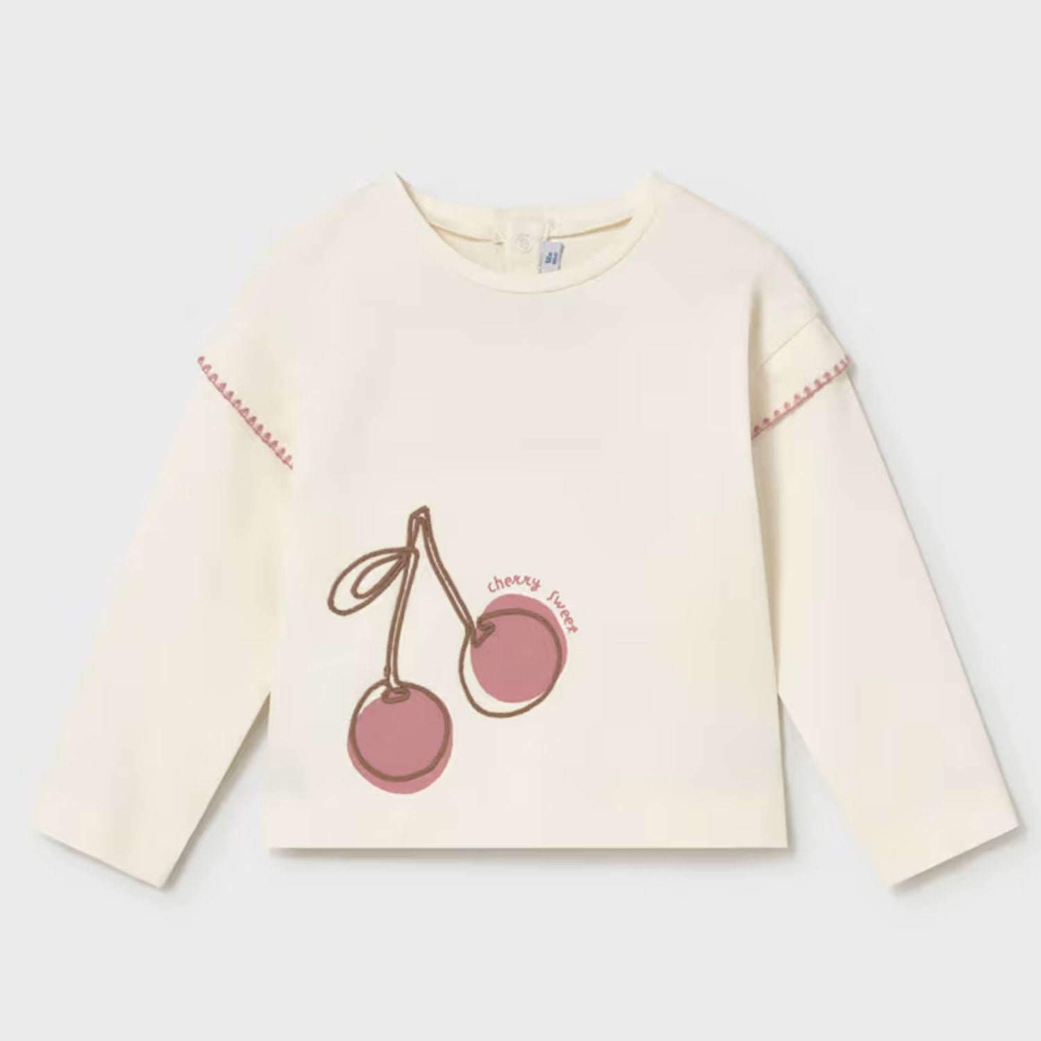 Camiseta Cherry Marfil