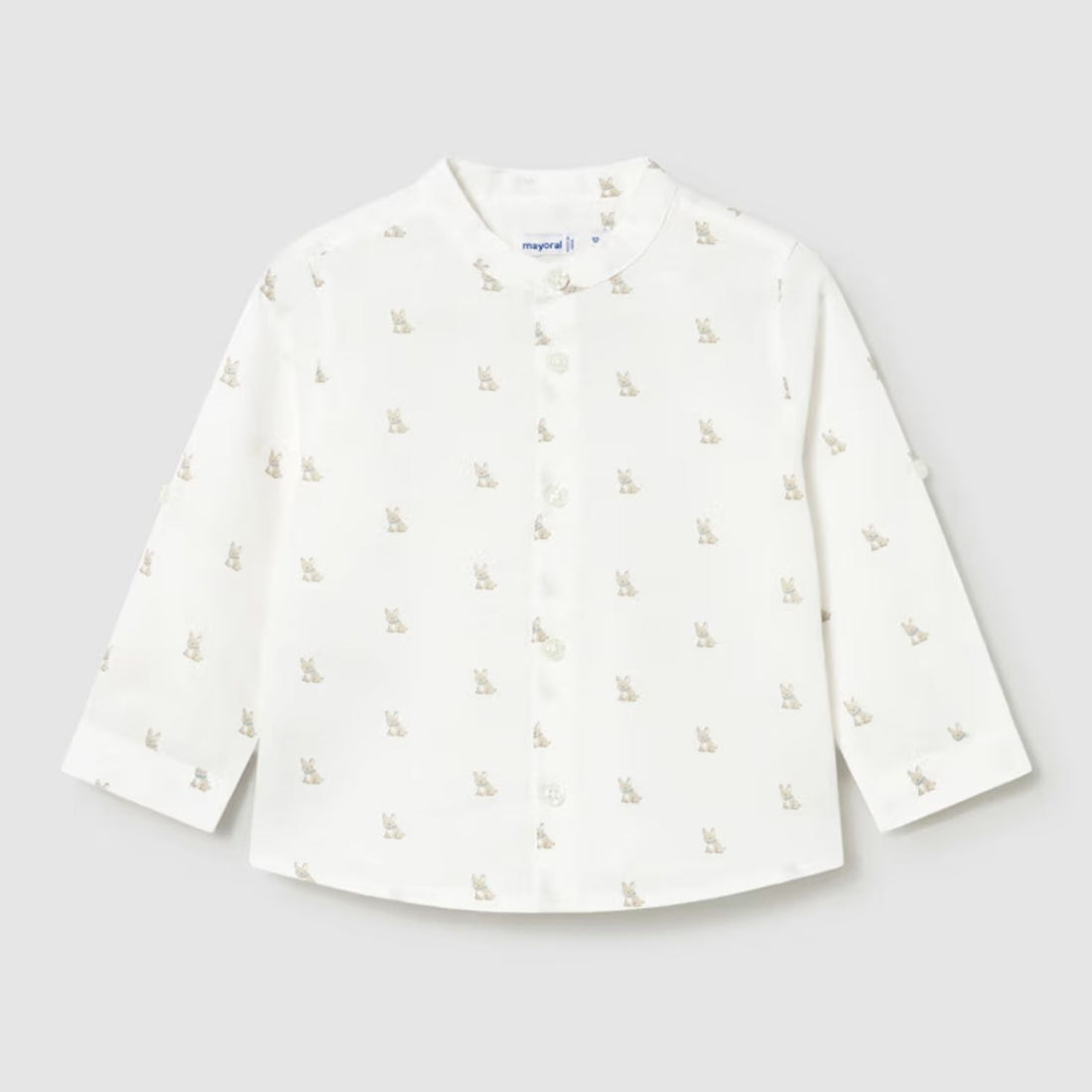 Camisa Lino Cuello Mao Puppy Bear