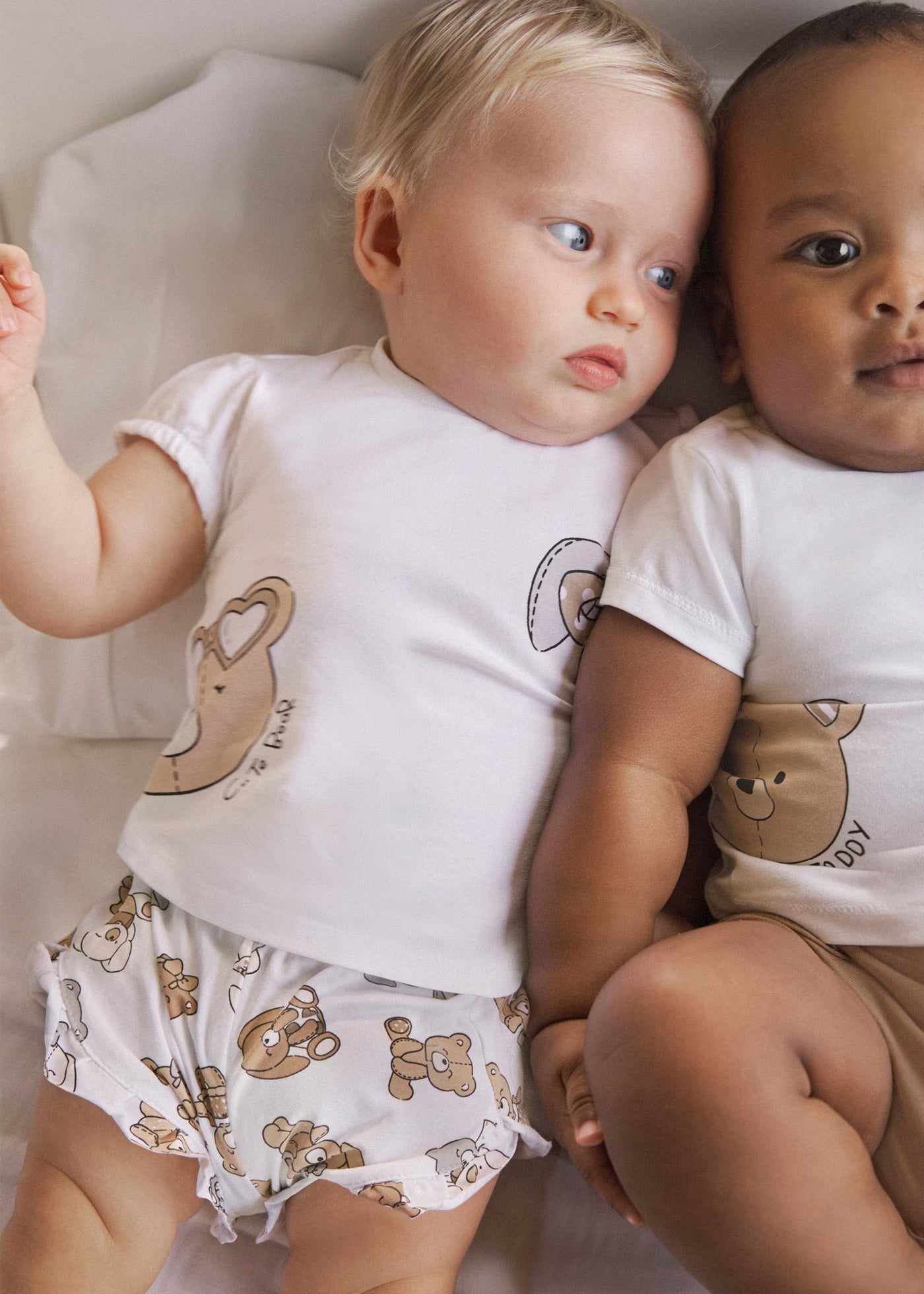Conjunto Corto Cute Bear Moca Newborn