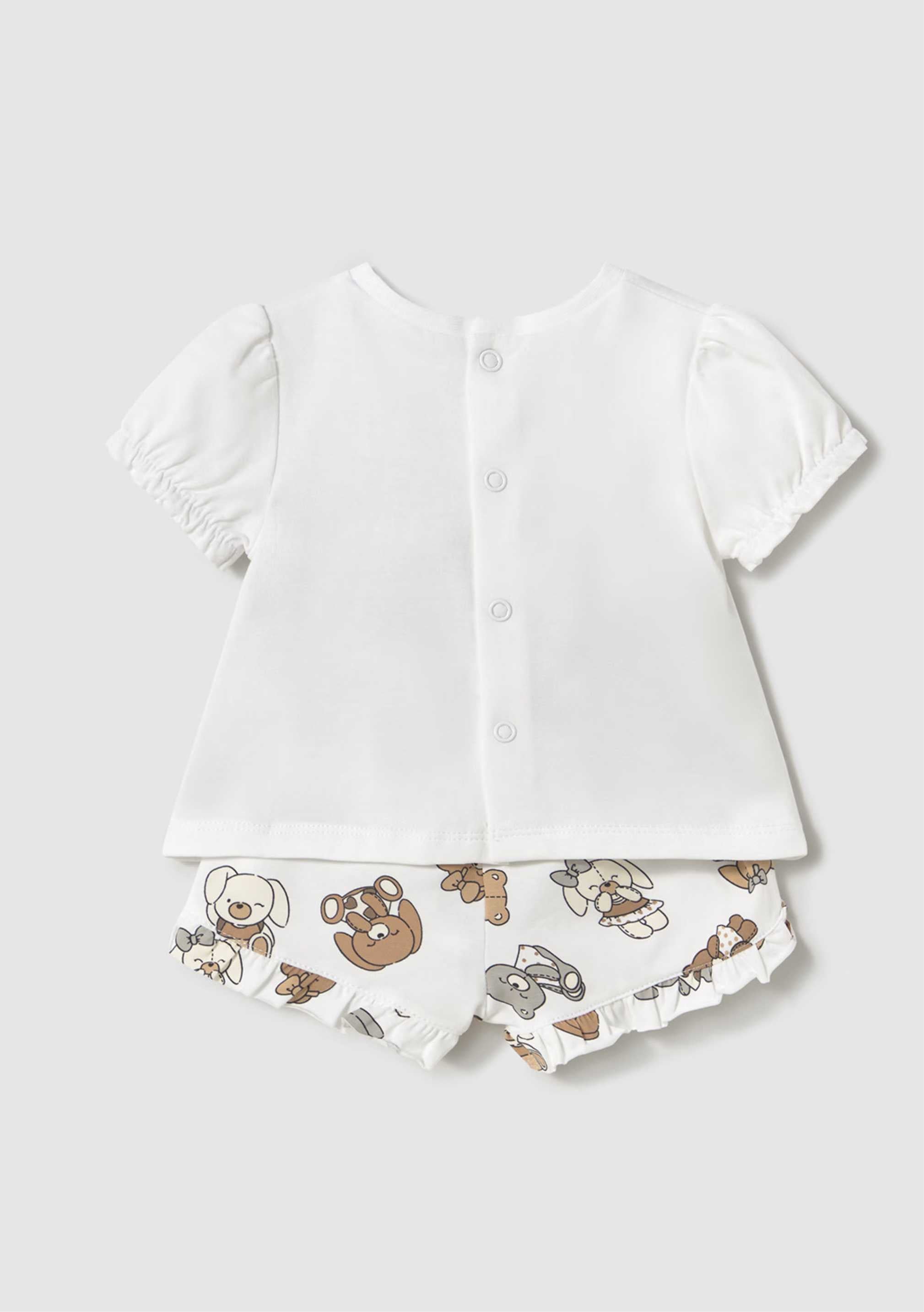 Conjunto Corto Cute Bear Moca Newborn