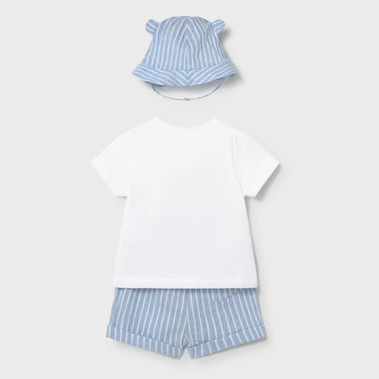 Set 3 Piezas  Shorts Puppy Friends Cielo