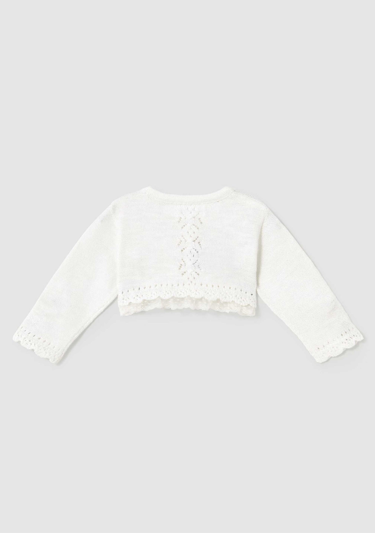 Cardigan Tricot Natural Ceremonia Newborn