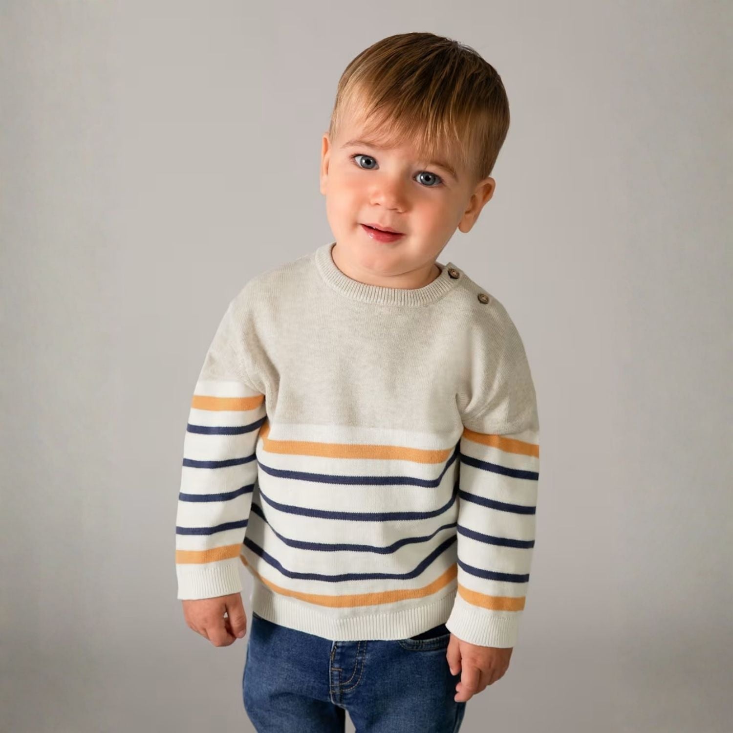 Sweater Rayas Avena