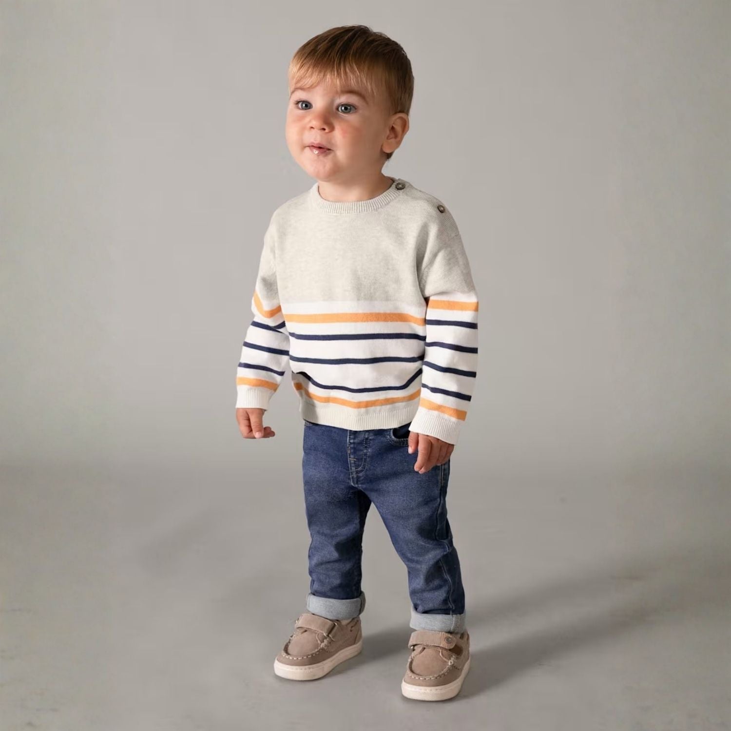 Sweater Rayas Avena