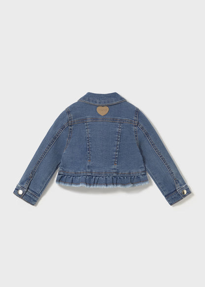 Chaqueta Denim Ruffle Bebé