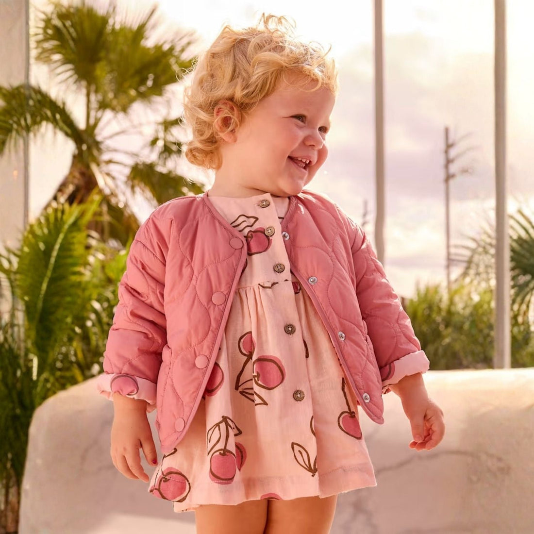 Cortavientos Acolchado Blush