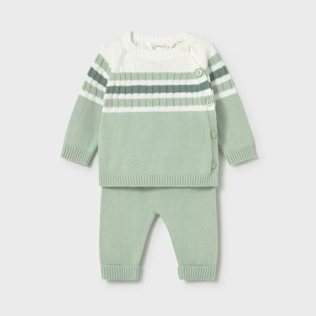 Set Tricot Rayas Alga