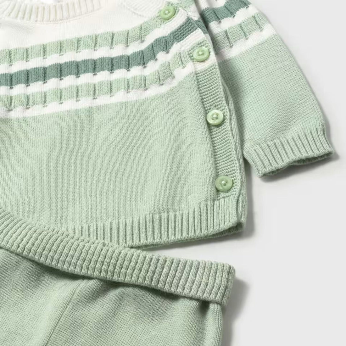 Set Tricot Rayas Alga