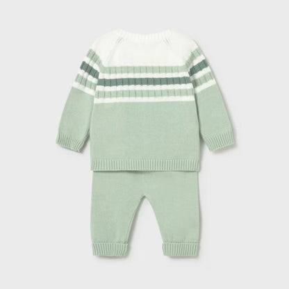 Set Tricot Rayas Alga