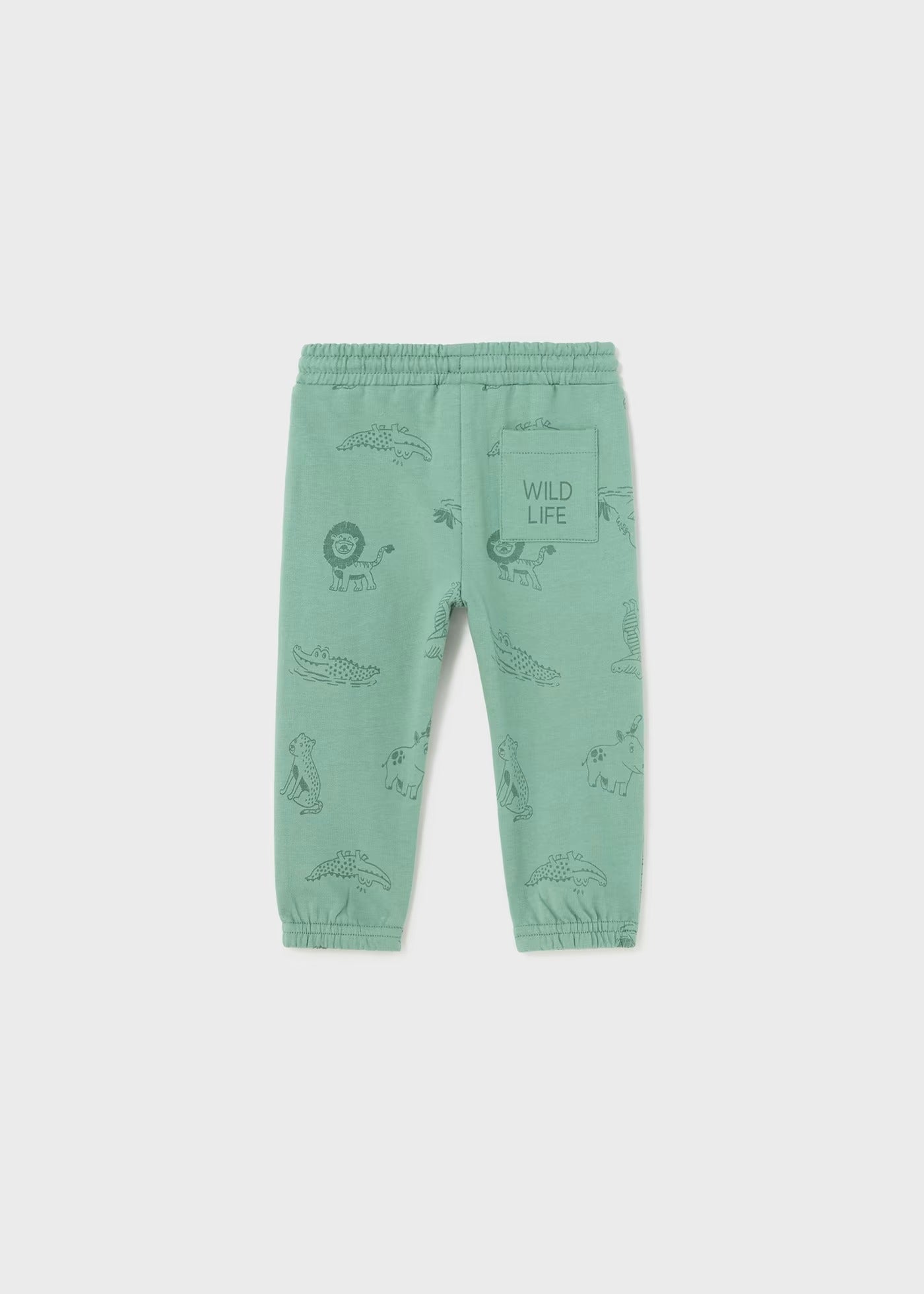 Pantalón Eucalipto Deportivo Estampado Bebé