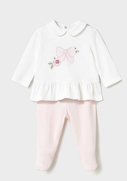 Set Camiseta &amp; Polaina Rosa Newborn