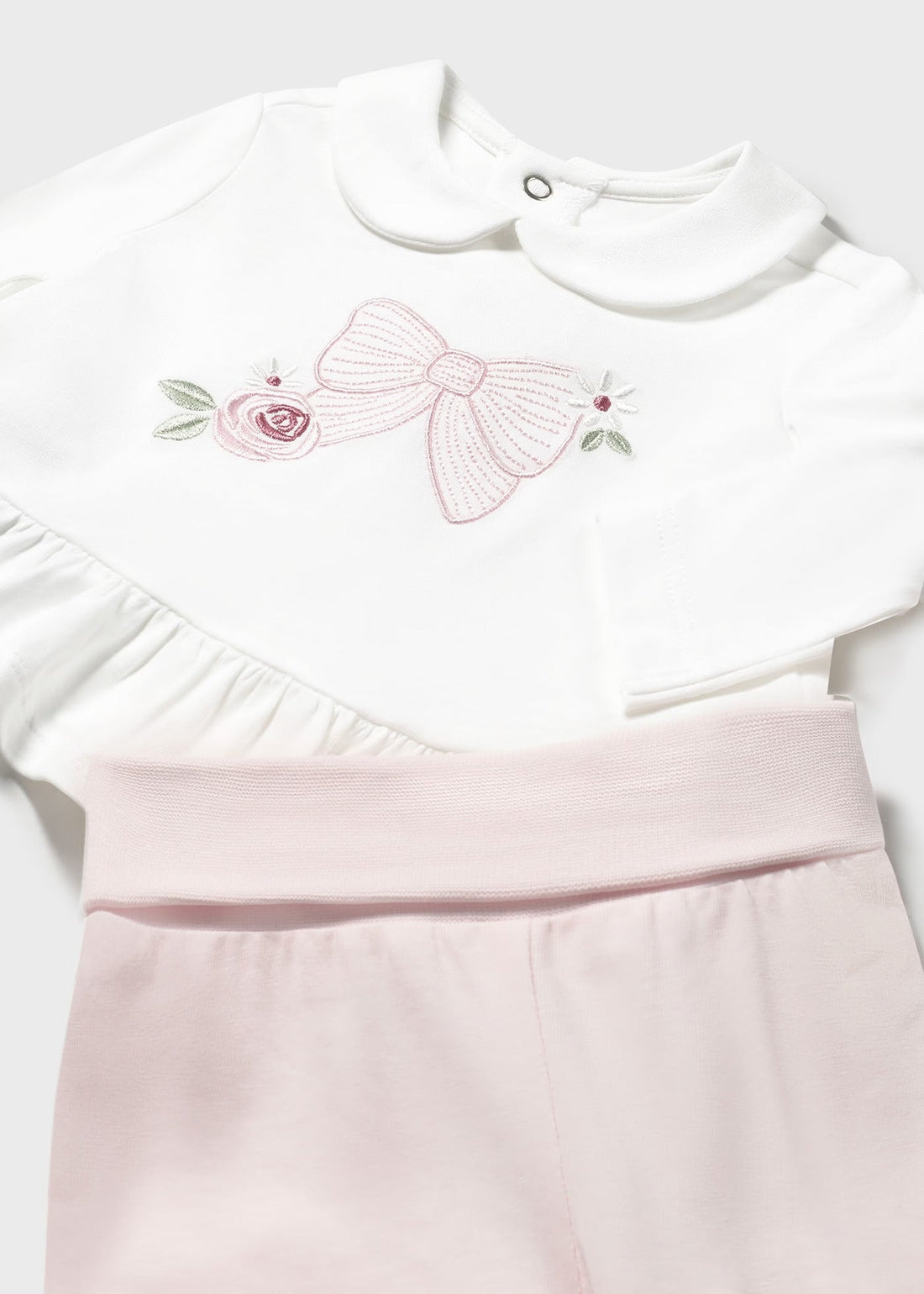 Set Camiseta &amp; Polaina Rosa Newborn
