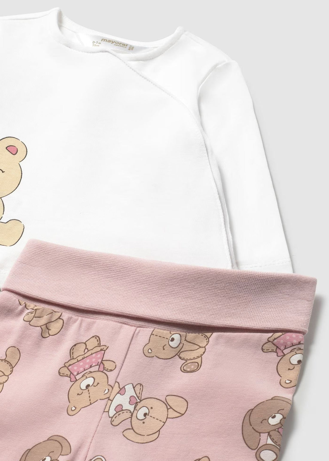 Set Polaina Cute Bear Rosa