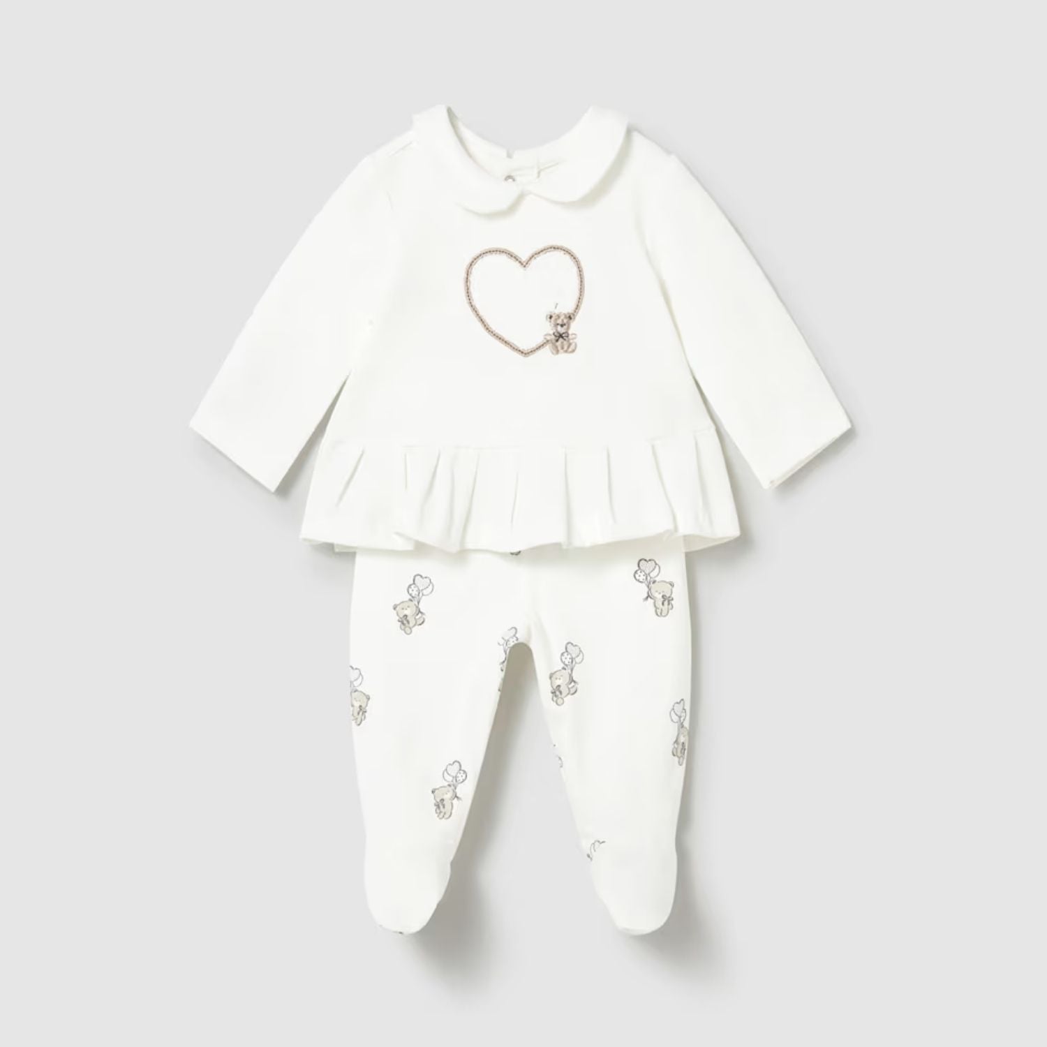 Set Polaina Teddy Love Crudo