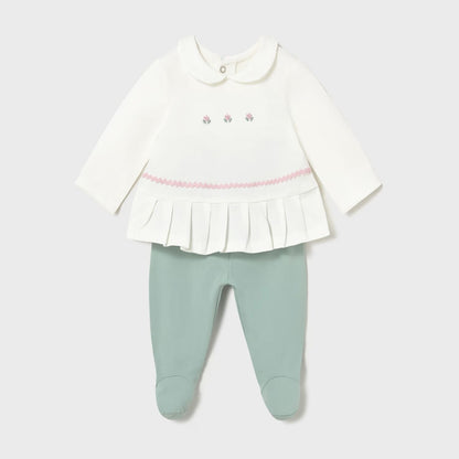 Set Plisado Blossom Aqua