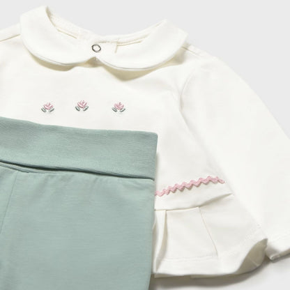 Set Plisado Blossom Aqua