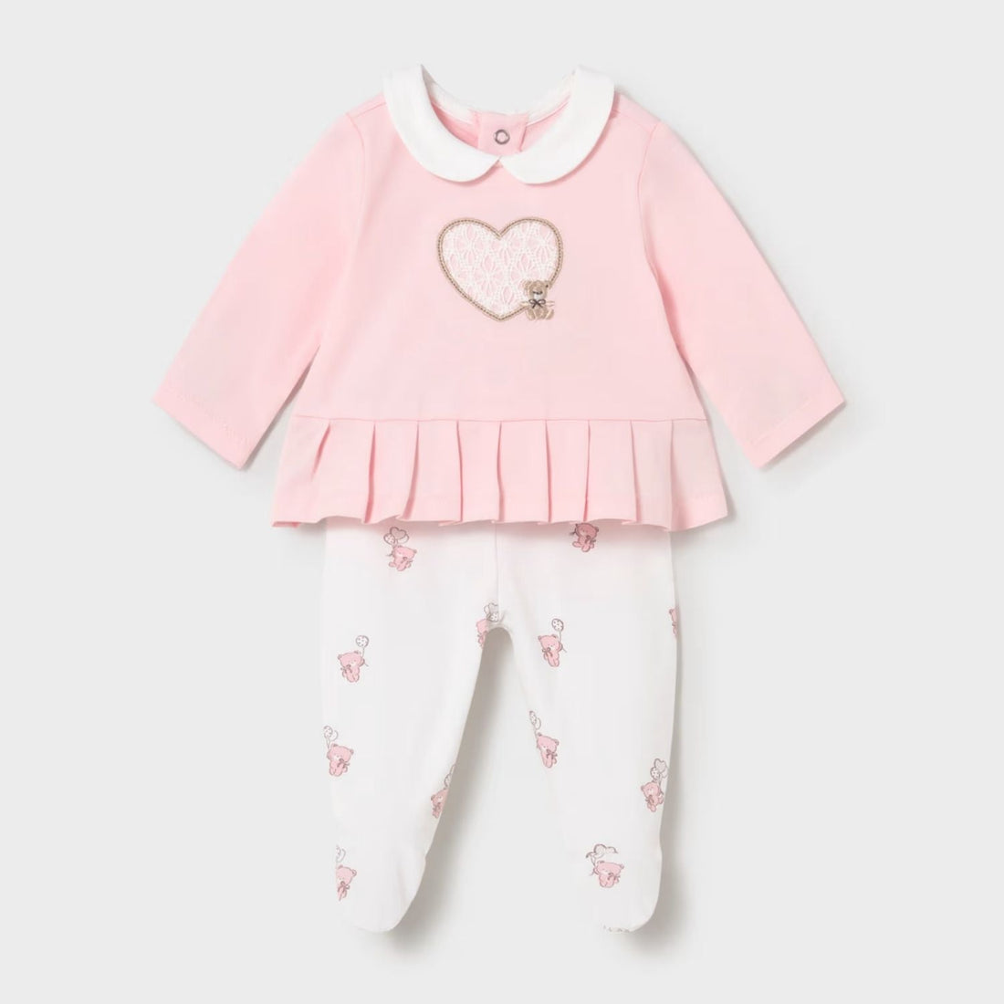 Set Polaina Teddy Love Rosa