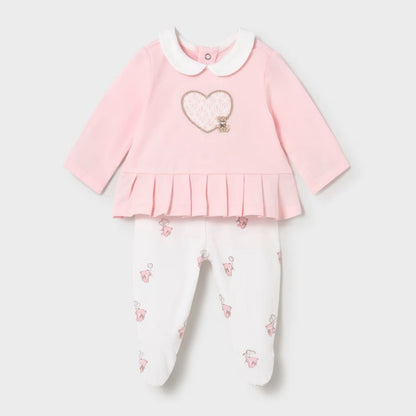 Set Polaina Teddy Love Rosa