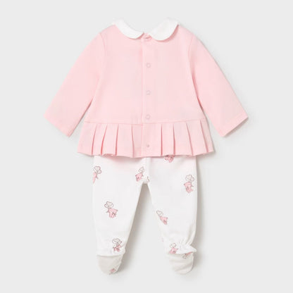 Set Polaina Teddy Love Rosa