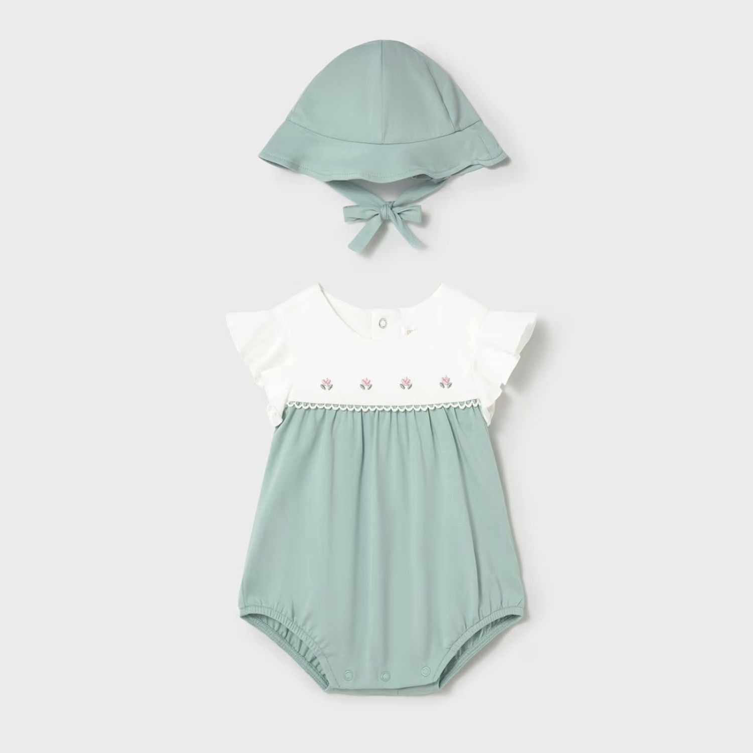 Set Enterizo Blossom Aqua