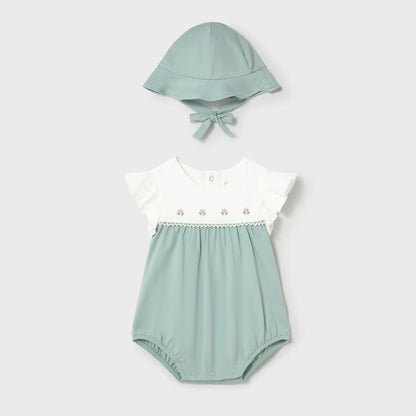 Set Enterizo Blossom Aqua