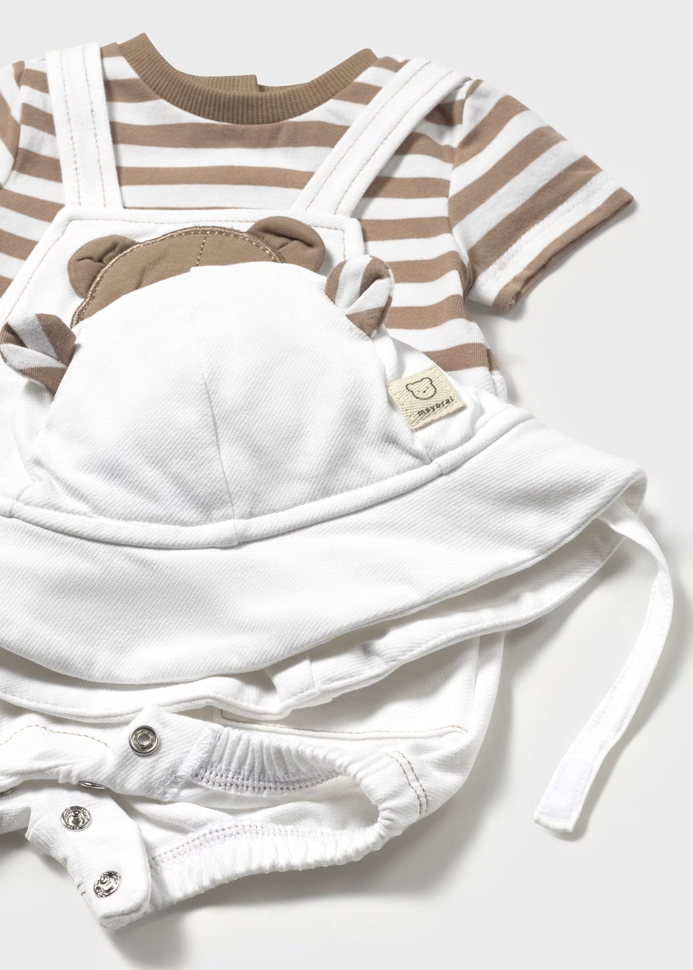 Enterizo &amp; Gorro Cute Bear Moka Newborn