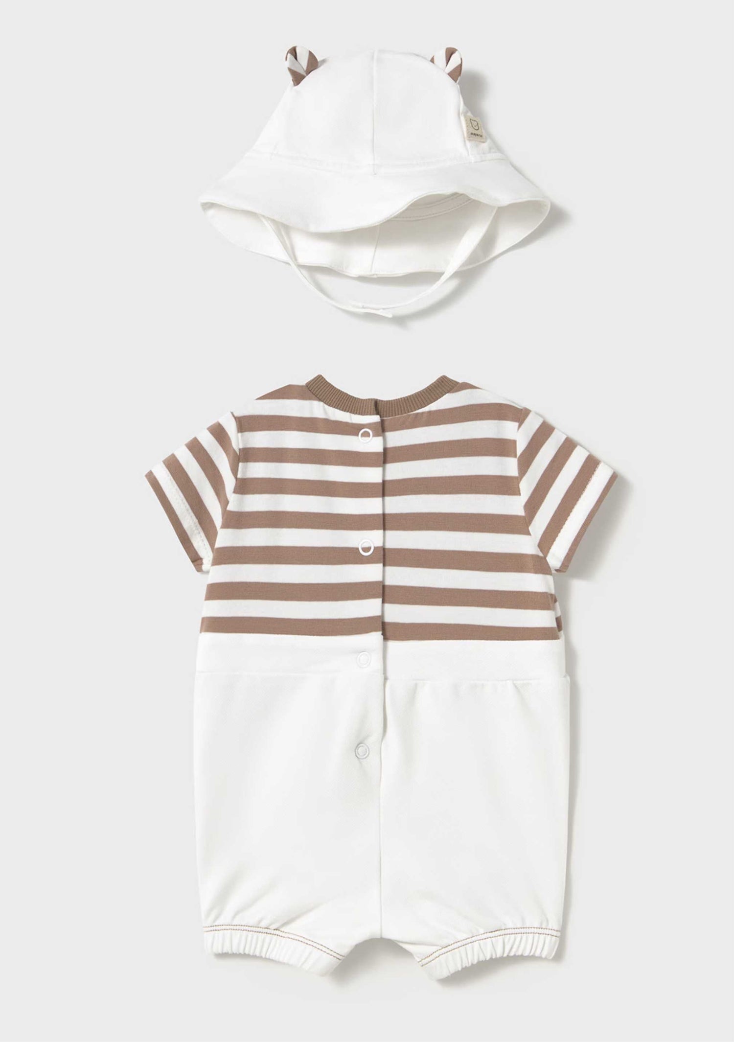 Enterizo &amp; Gorro Cute Bear Moka Newborn