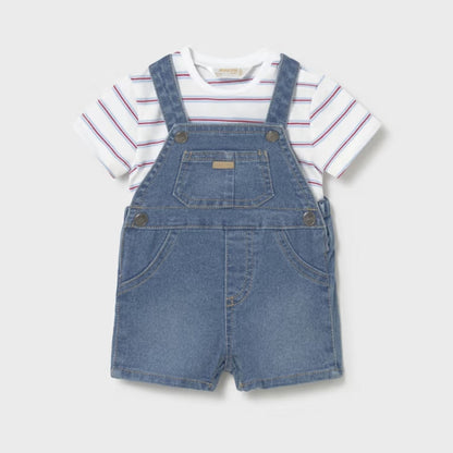 Set Camiseta Rayas &amp; Enterizo Denim