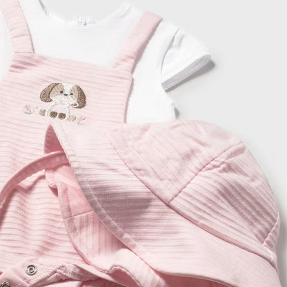 Vestido &amp; Gorro Puppy Friends Rosa