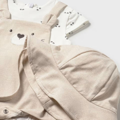 Vestido &amp; Gorro Teddy Love Trigo