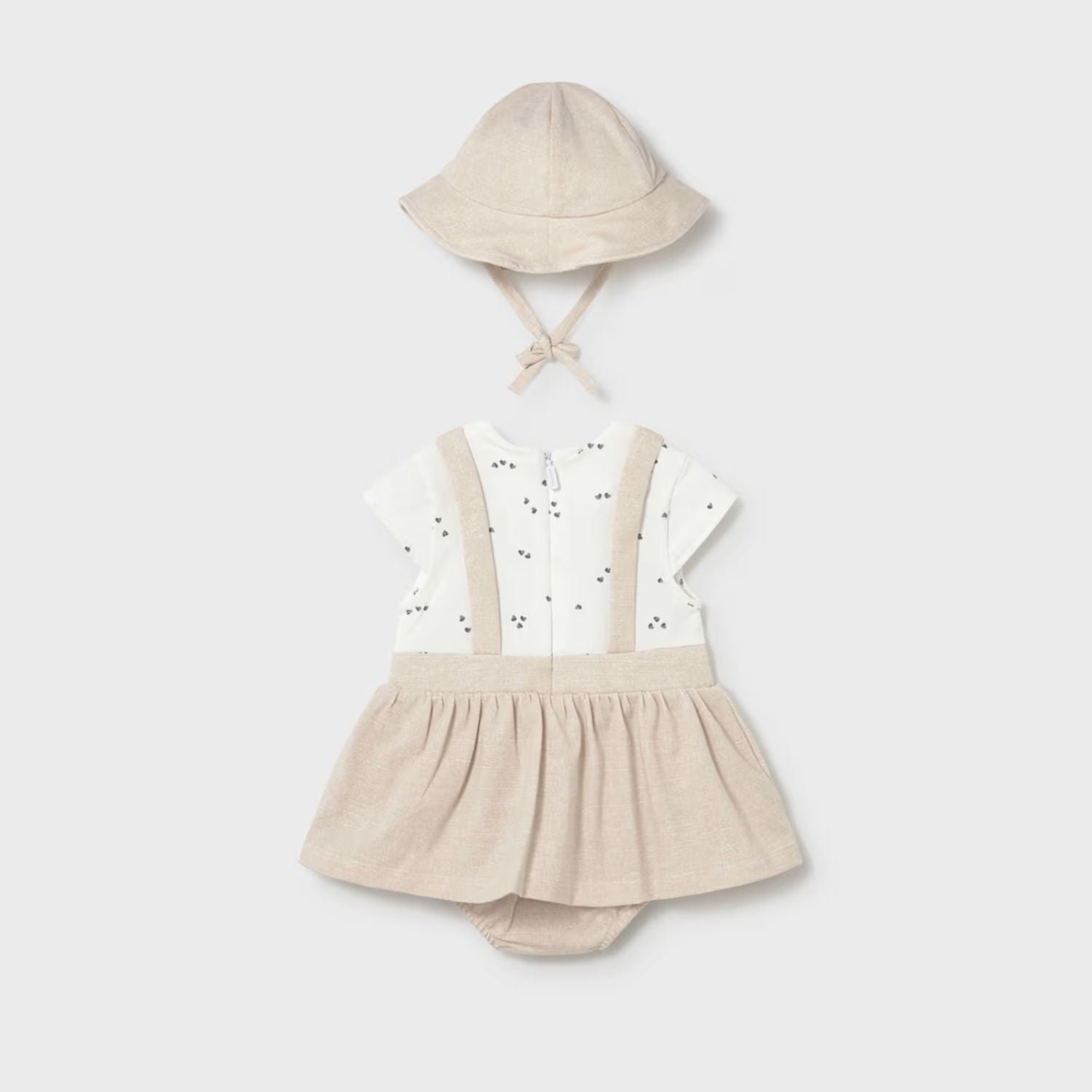 Vestido &amp; Gorro Teddy Love Trigo
