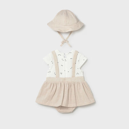 Vestido &amp; Gorro Teddy Love Trigo