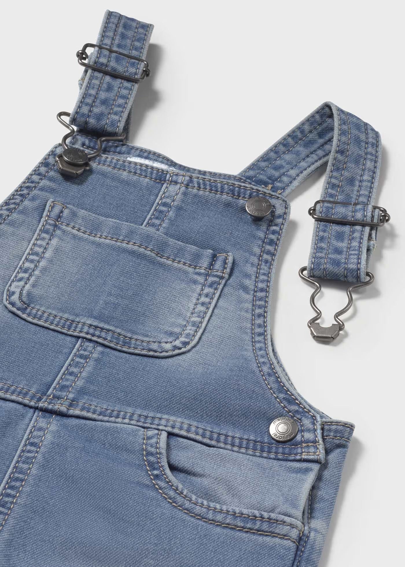 Overol Corto Eco Denim Surf Bebé