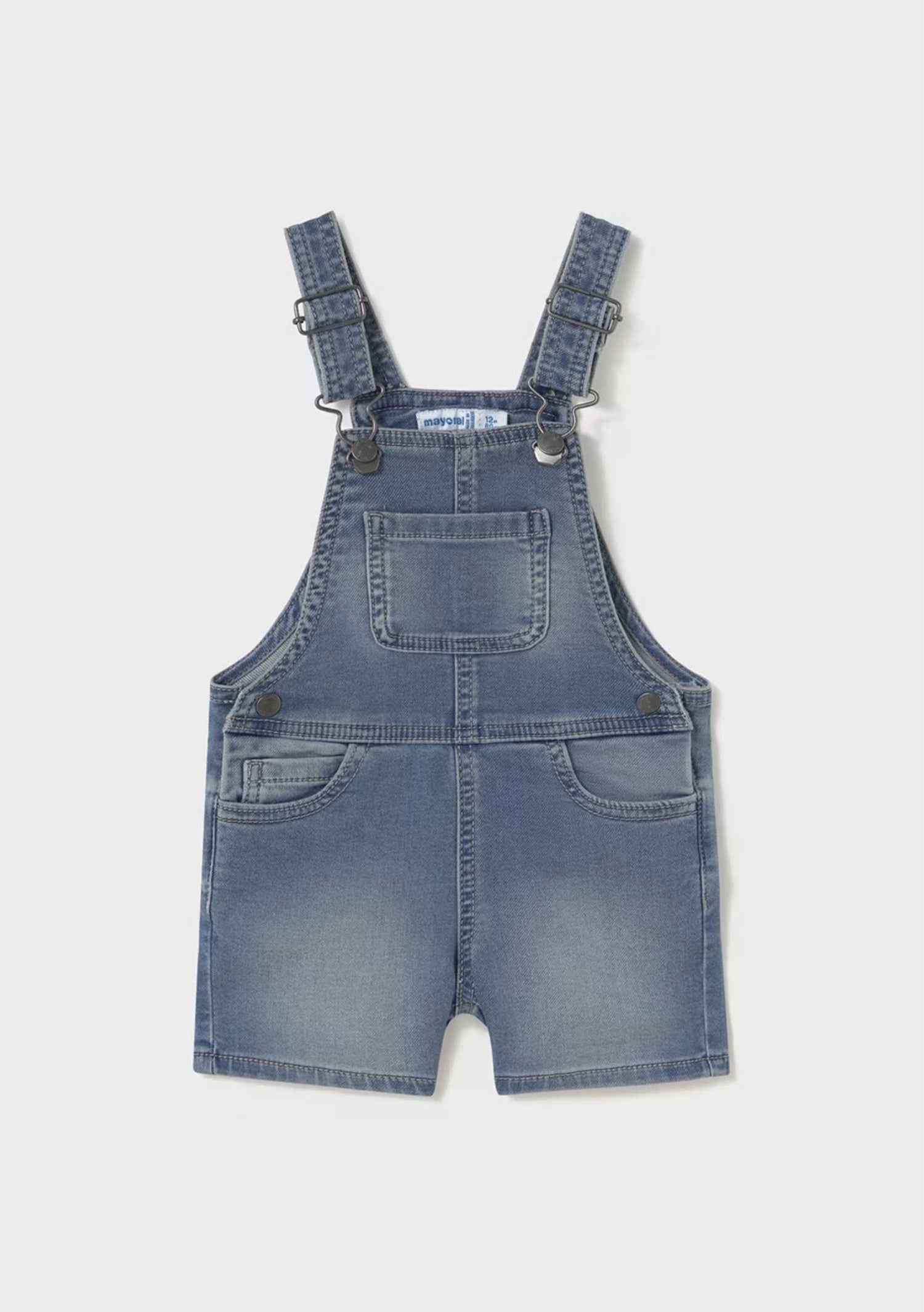 Overol Corto Eco Denim Surf Bebé