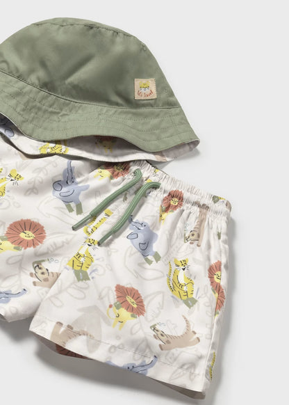 Set Bermuda Baño &amp; Bucket Safari Eco