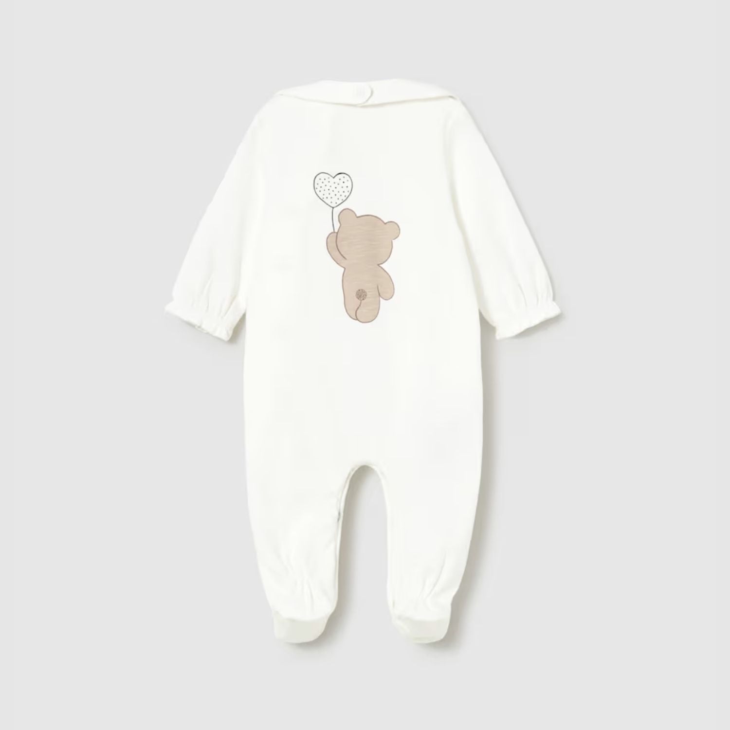 Set Pijama &amp; Babero Teddy Love Crudo